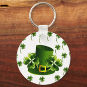 Irish Shamrock Art Sleutelhanger (Voorkant)