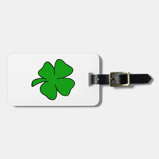 Irish Shamrock Bagagelabel (Voorkant horizontaal)