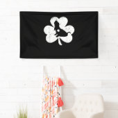 Irish Shamrock Basset Hound Dog St. Patrick's Day Spandoek (Insitu)