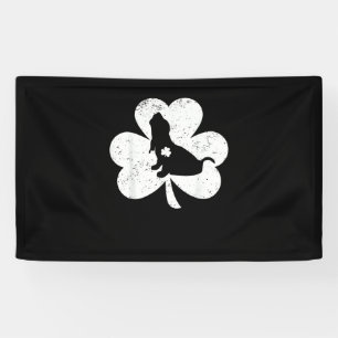 Irish Shamrock Basset Hound Dog St. Patrick's Day Spandoek