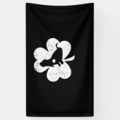 Irish Shamrock Basset Hound Dog St. Patrick's Day Spandoek (Verticaal)