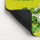 Irish Shamrock Blessing St. Patricks Day Mousepad Muismat (Hoek)