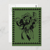 Irish Shamrock Bouquet St. Patrick's Day Briefkaar Briefkaart (Voorkant / Achterkant)