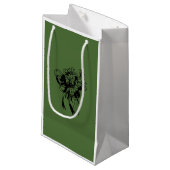 Irish Shamrock Bouquet St. Patrick's Day Gift Bag Klein Cadeauzakje (Voorkant Gekanteld)