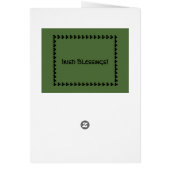 Irish Shamrock Bouquet St. Patrick's Day Kaart (Achterkant)