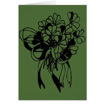 Irish Shamrock Bouquet St. Patrick's Day Kaart