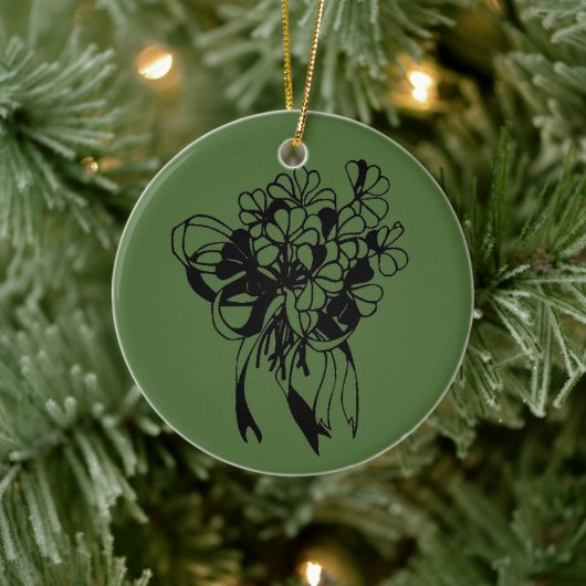Irish Shamrock Bouquet St. Patrick's Day Ornament (Boom)