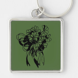 Irish Shamrock Bouquet St. Patrick's Day Sleutelha Sleutelhanger