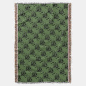 Irish Shamrock Bouquet Throw Blanket Deken (Voorkant Verticaal)