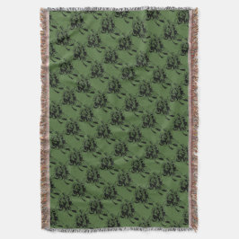 Irish Shamrock Bouquet Throw Blanket Deken