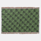 Irish Shamrock Bouquet Throw Blanket Deken (Voorkant)