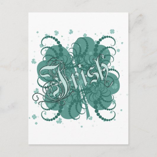 Irish Shamrock Briefkaart (Voorkant)