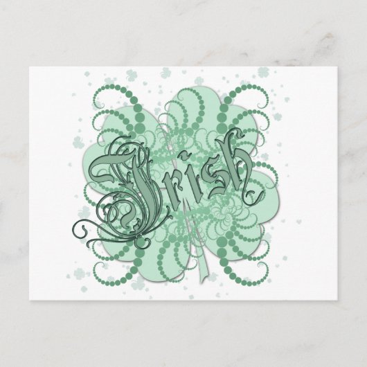 Irish Shamrock Briefkaart (Voorkant)