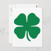 Irish Shamrock Briefkaart (Voorkant / Achterkant)