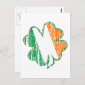 Irish Shamrock Briefkaart (Voorkant / Achterkant)