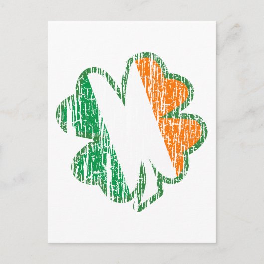 Irish Shamrock Briefkaart (Voorkant)