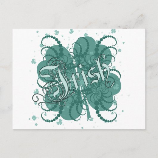 Irish Shamrock Briefkaart (Voorkant)