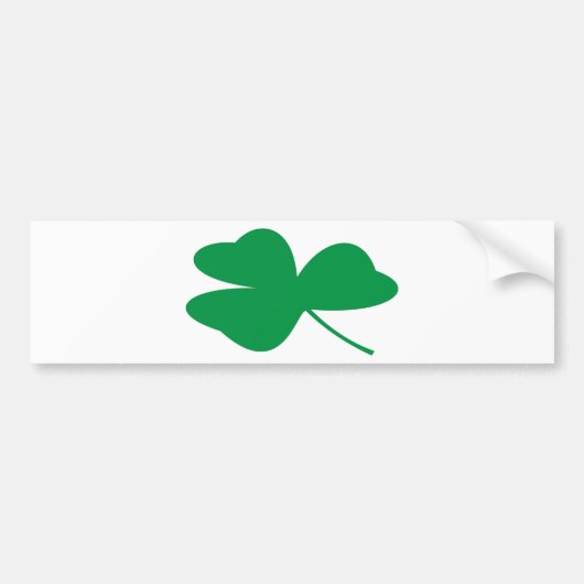 Irish Shamrock Bumpersticker (Voorkant)