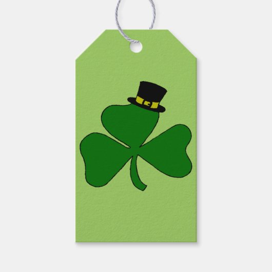 Irish Shamrock Cadeaulabel (Voorkant)
