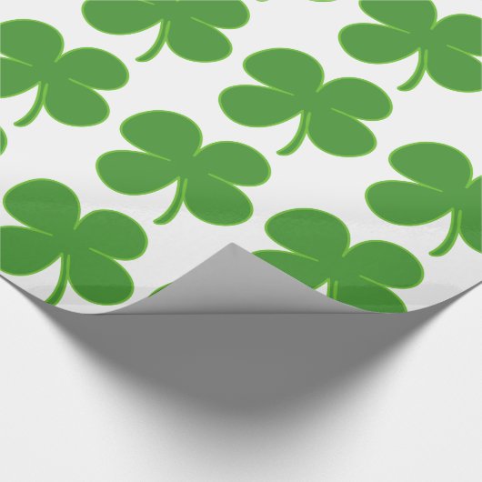 Irish Shamrock Cadeaupapier (Hoek)
