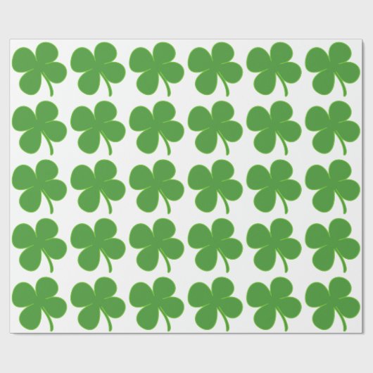 Irish Shamrock Cadeaupapier (Vlak)