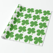Irish Shamrock Cadeaupapier (Uitgerold)