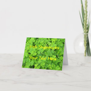 Irish Shamrock Card Kaart