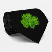Irish Shamrock Celtic Clover Oranje Mode Series Stropdas (Opgerold)