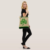 Irish Shamrock Celtic Knots St Patrick Tote Bag (Op model)