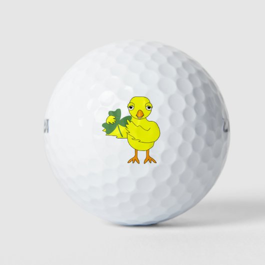 Irish Shamrock Chick Golfballen (Voorkant)