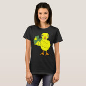 Irish Shamrock Chick T-shirt (Voorkant volledig)