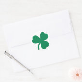 Irish Shamrock Clover Circle Sticker (Envelop)