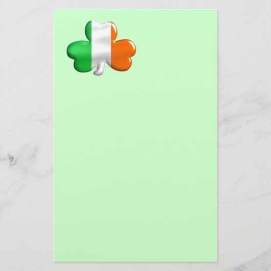 Irish Shamrock Clover Flag Briefpapier (Voorkant)