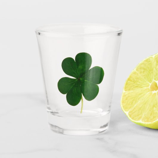 Irish Shamrock Clover Ireland Symbol St. Patrick Shot Glas (Voorkant)