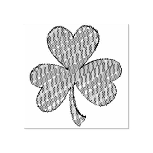 Irish Shamrock Clover Lucky Saint Patrick's Day Rubberstempel (Afrduk)