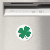 Irish Shamrock Clover Magnet - Bright Green Design (Insitu (Vaatwasser))