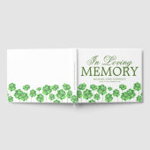 Irish Shamrock Clover Memorial Funeral Gastenboek (Volledig)