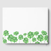 Irish Shamrock Clover Memorial Funeral Gastenboek (Achterkant)