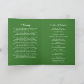 Irish Shamrock Clover Photo Funeral Programme Programma (Binnen)