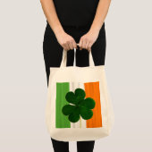 Irish Shamrock Clover St. Patrick Ireland Flag Tote Bag (Voorkant (product))