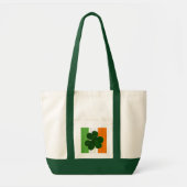 Irish Shamrock Clover St. Patrick Ireland Flag Tote Bag (Voorkant)