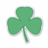 Irish Shamrock Clover Sticker (Voorkant)
