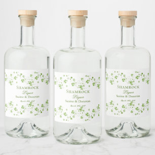 Irish Shamrock Clover Wedding Likeurfles Etiket