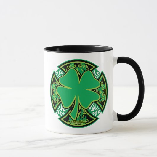 Irish Shamrock Cross Mok (Rechts)