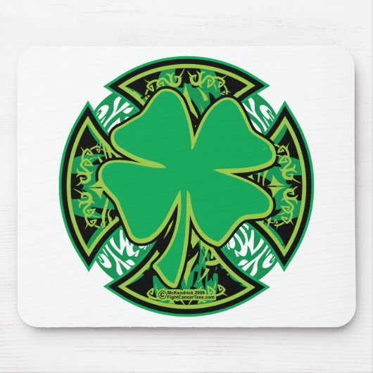 Irish Shamrock Cross Muismat (Voorkant)