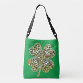 Irish Shamrock Crossbody Tas (Achterkant)