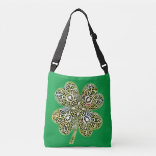 Irish Shamrock Crossbody Tas