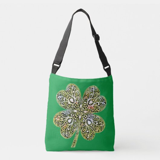 Irish Shamrock Crossbody Tas (Voorkant)
