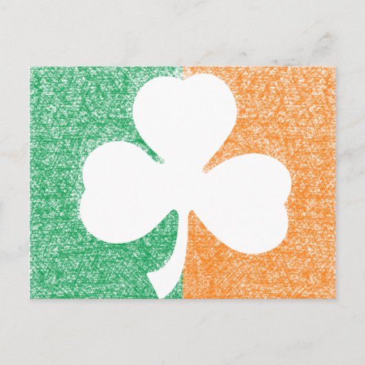 Irish Shamrock custom briefkaart (Voorkant)