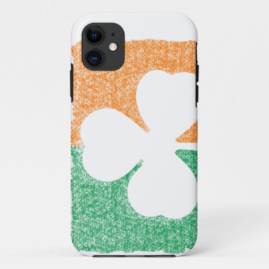Irish Shamrock custom iPhone case (Achterkant)